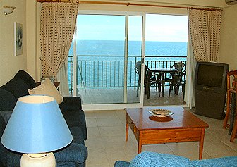View from the lounge to the beaches of Fuengirola and Los Boliches