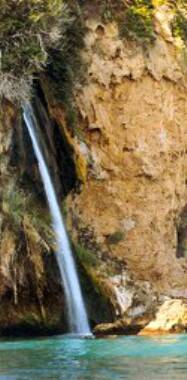 waterfall at Maro Caves