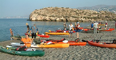 Kayak fishing competition Salobreña