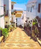 The street to Salobreña Castle